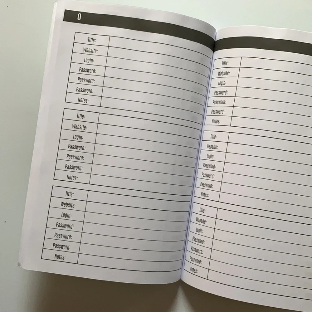 Password Logbook Personal Internet Password Keeper & Organizer in Paperback